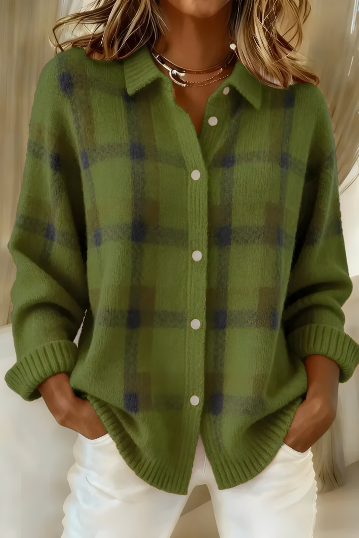 Sofia | Gilet in maglia a quadri
