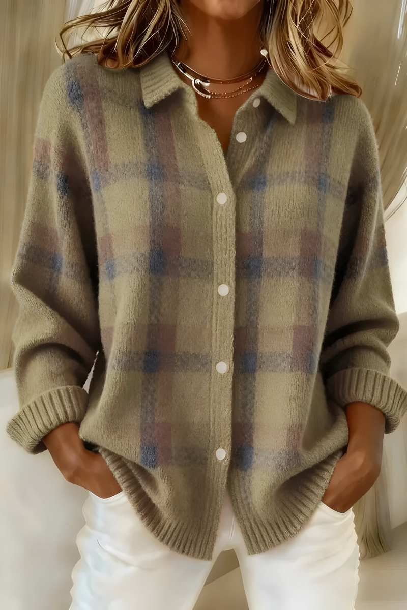 Sofia | Gilet in maglia a quadri